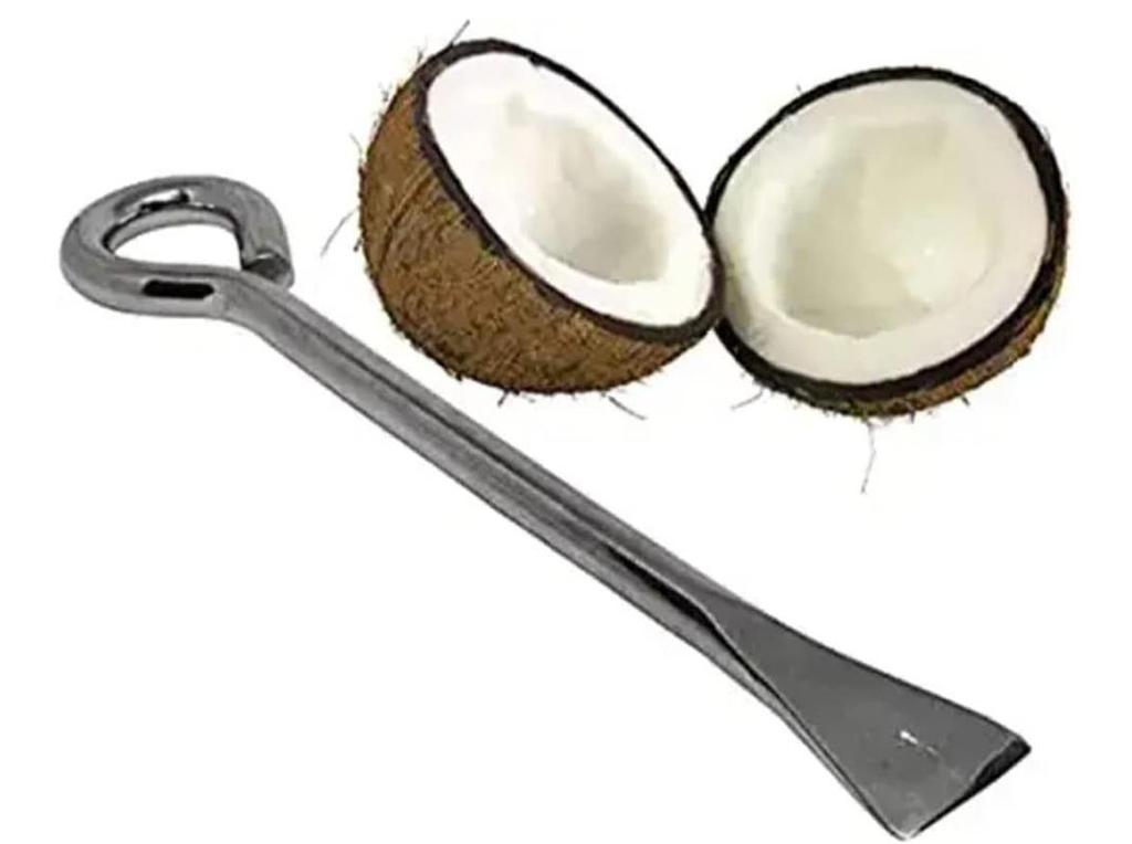 TreegoArt Kokosnussschneider Werkzeug Kokosnusssplitter, Schalenentferner, Schneider, Hackmesser, Entferner Küchenwerkzeug - Packung mit 1