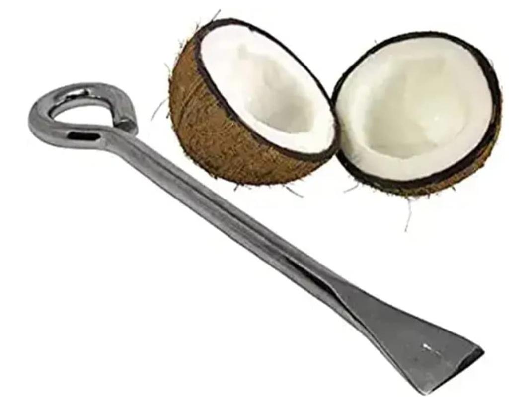 

TreegoArt Coconut Cutter Tool Coconut Splitter, Shell Remover, Slicer, Chopper, Removal Kitchen Tool - Pack Of 1 серебряный