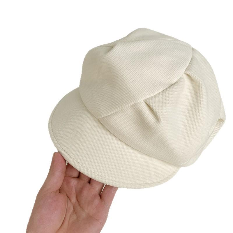 Korean Style Woolen Cloud Beret Hat for Women In Autumn and Winter Versatile Octagonal Hat Casual Fashion Literary Painter Hat