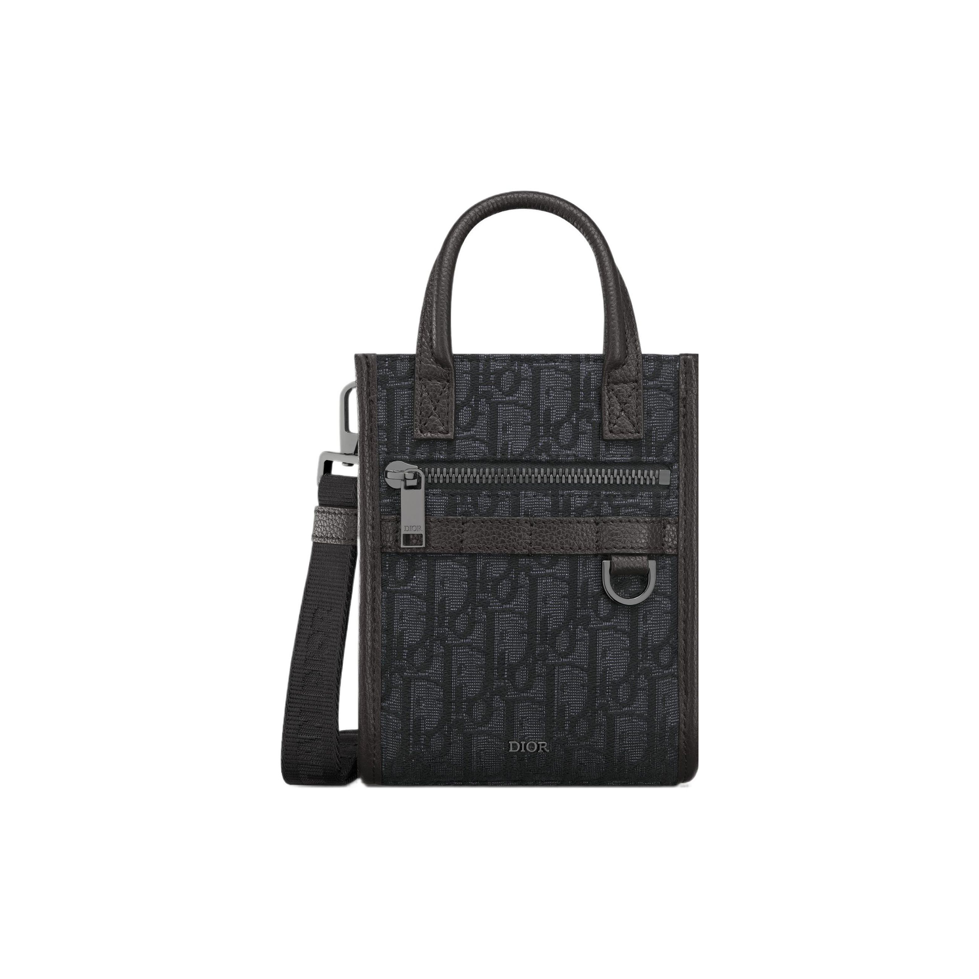 

Dior Safari North-South Adjustable Shoulder Strap Oblique Print Fabric And Grain Leather Mini Handbag Men Handbags Black 2ESWS017YKY-H03E Basic Set (Bag+Dust Bag)
