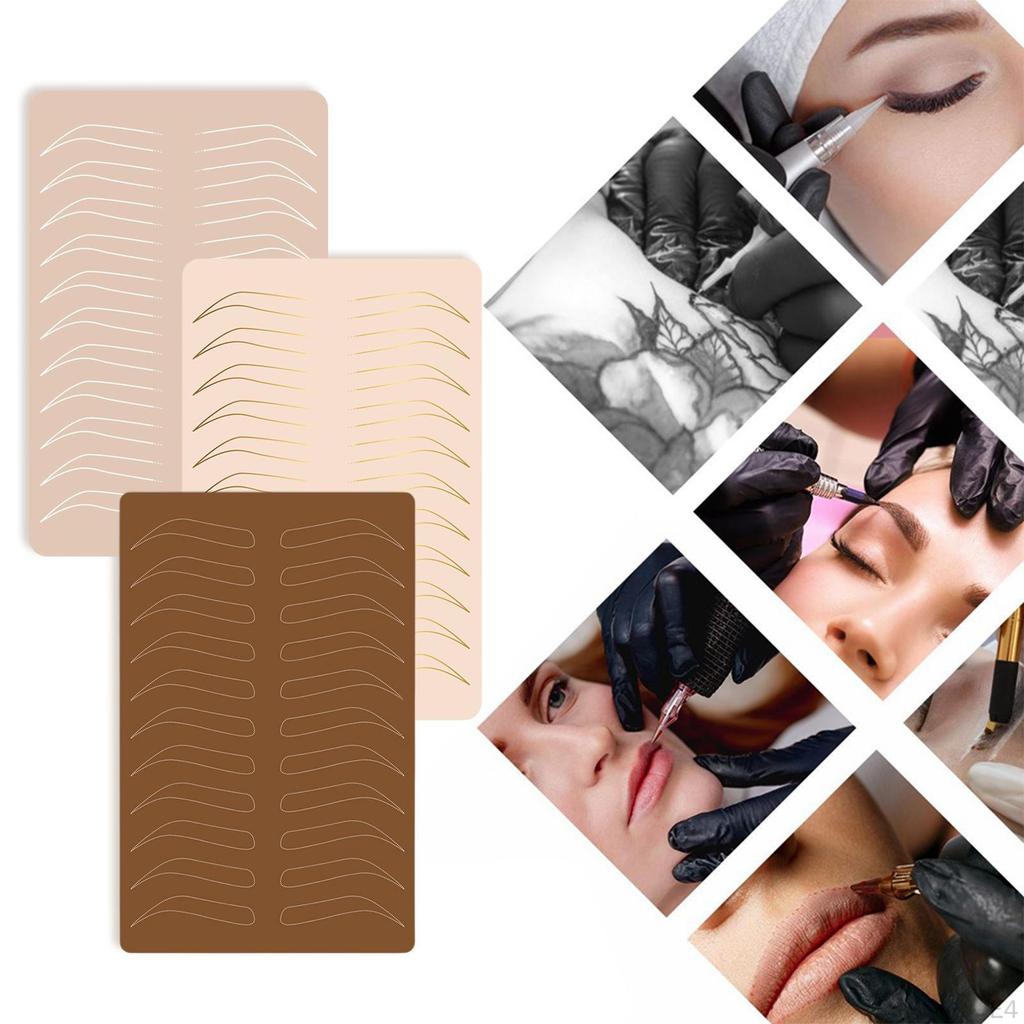 Eyebrow Practice Supplies Lip Permanent Sheet for Beautician Beginner