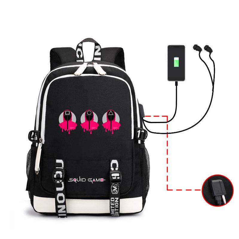 Spot Backpack, Large Capacity Student Backpack with USB, Computer Bag.
