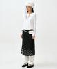 Soleubi Fringe Check Skirt Pants (Set) / Black