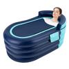 Inflatable Adult Bathtub 1.4m Portable PVC Spa Tub Warm Foldable Bath with Pump