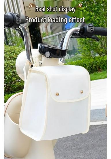 Waterproof Electric Bike Handlebar Bag - Large Capacity Helmet & Front Storage Pouch