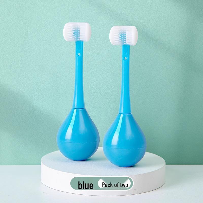 Children's U-Shaped 3D Soft Bristle Toothbrush and Tumbler Set for Ages 2-12