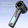 High-Speed USB Charging Handheld Fan Outdoor Foldable 100 Blades Brushless Motor Eco-friendly 6-8h Working Time Household Use