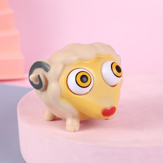 Popping Eyes Animal Squeeze Toy, Stress Relief Cartoon Animal Sensory Toy, Focus Aid Hand Relaxation Fidget Toy, Party Favors