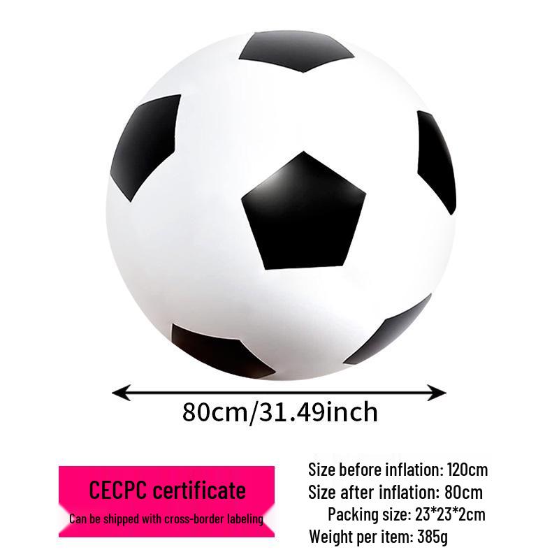 Parent-Child Giant Inflatable PVC Beach Ball - Thick, Colorful Three-Tone Design for Outdoor Fun