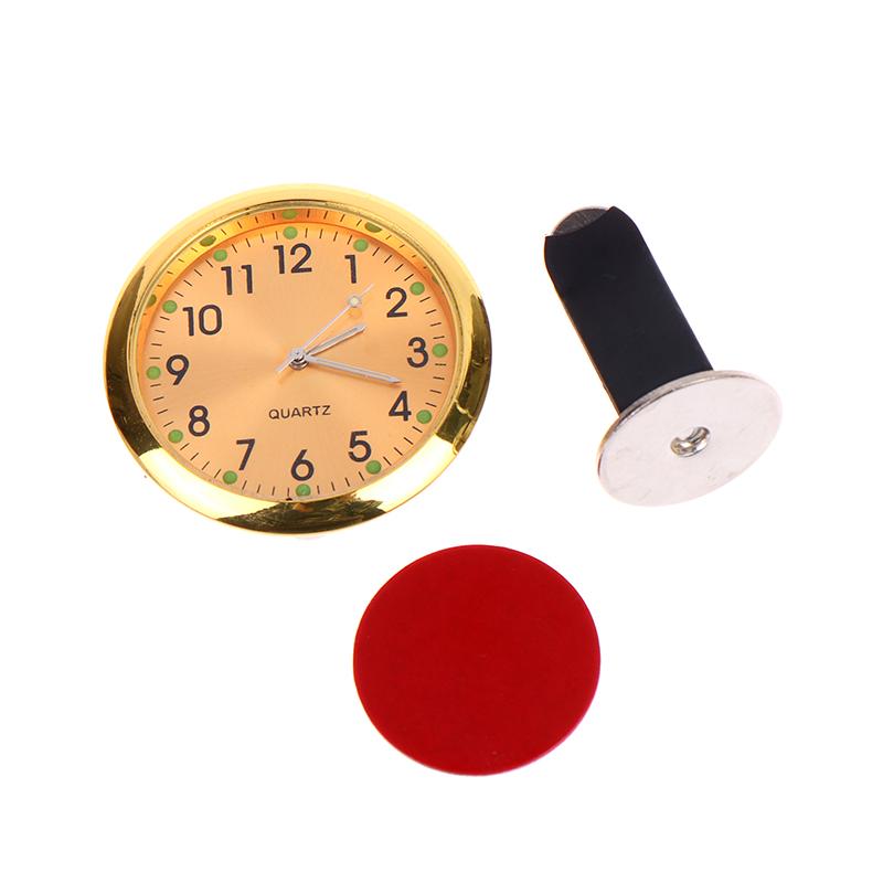 

Automobile Air Outlet Dashboard Clock Stick-On Electronic Noctilucent Decoration Auto Ornament Car Accessories For Car золотой