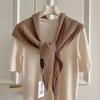 Wool Fashion Hollow Knitted Triangle Scarf Shawl With Women'S Vest Scarf High-End Skirt Waist Scarf Waist Versatile Scarves