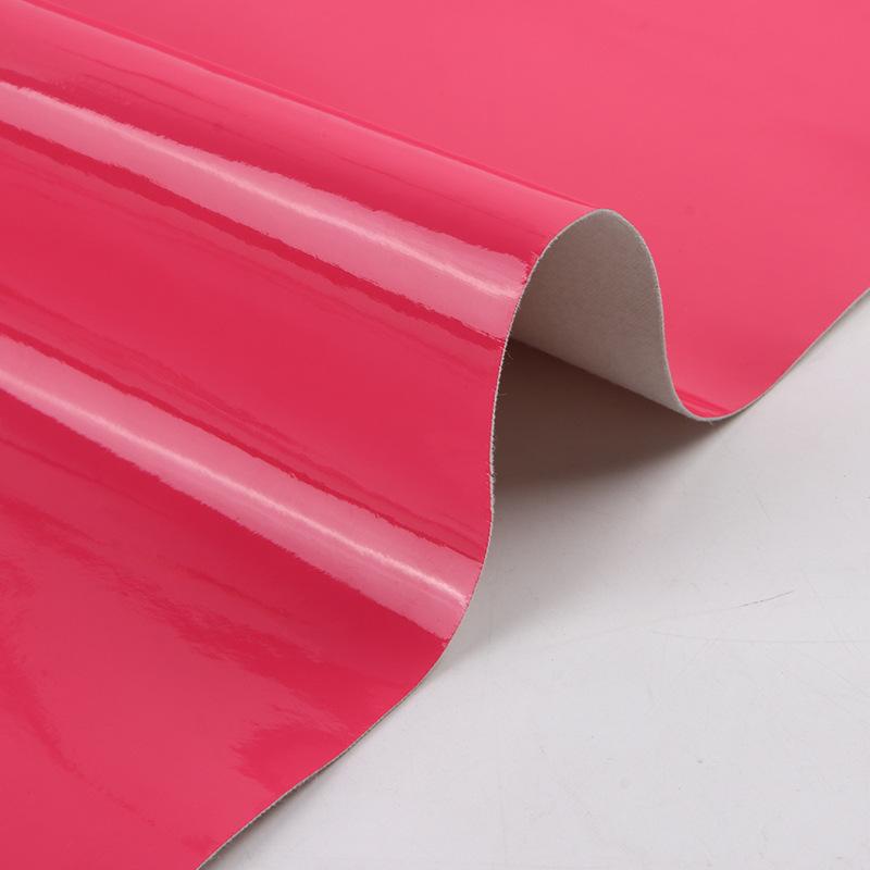 100x138cm 0.7mm Artificial Patent Leather Fabric for Luggage Makeup Bag Belt Apron Diy Sewing Waterproof Glossy Wearable Cloth