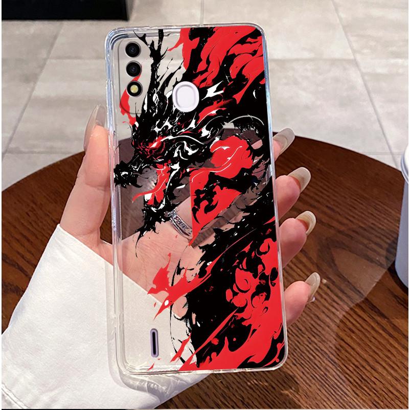 Case for ITEL P37 / Vision 2s Cover Clear Soft Silicone Love Heart Rabbit Phone Casing for itel P37 Vision2s P651L P651W Shell