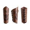 Men Embossed Wrist Cuffs Bracer Gauntlet Cosplay Bracer Wristband for Parties