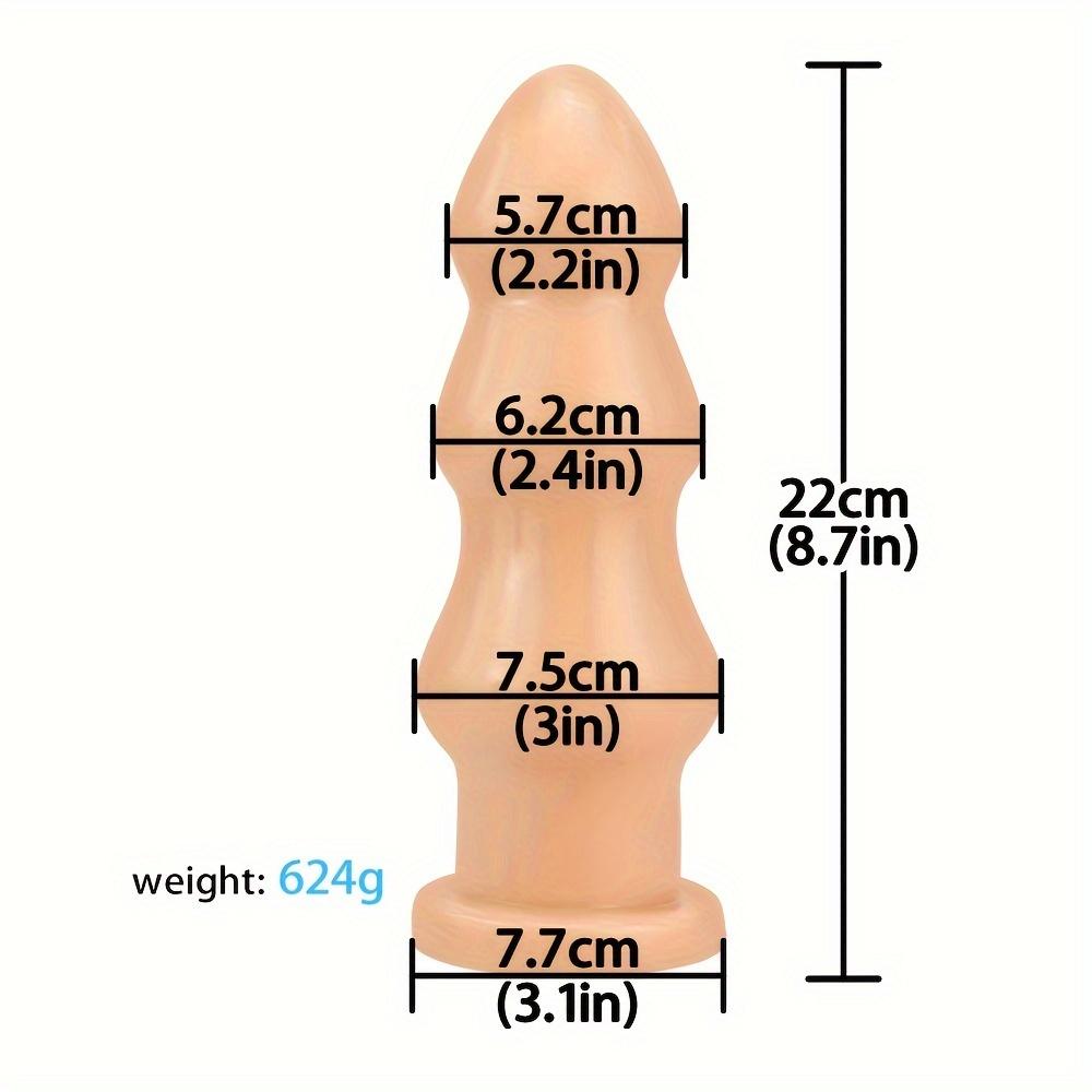 Huge Anal Plug Anal Beads Prostate Massager Anus Vagina Unisex Butt Plug Penis Anal Dilator Masturbator with Sucker Cup Sex Toys
