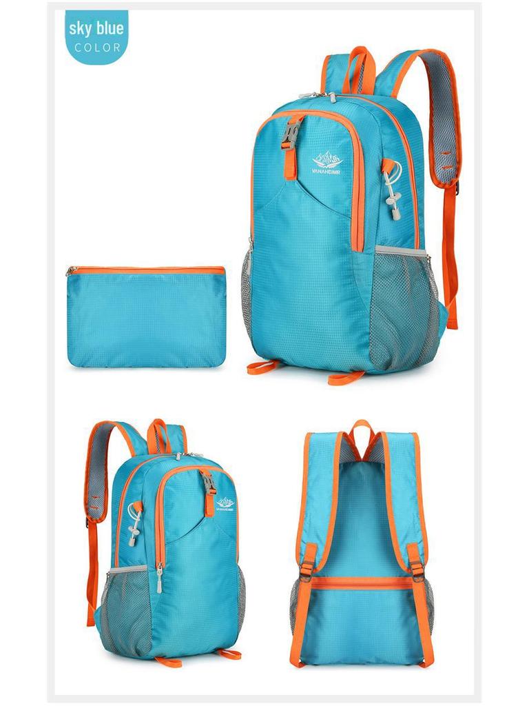 Ultra-Light Foldable Outdoor Backpack - Large Capacity for Sports, Mountaineering, and Cycling