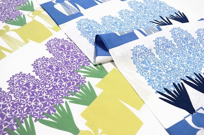 Dyeing Anbo Hand Towel Authentic Dyed Cotton Tokuoka Made in Japan 35cm x 100cm "Hyacinth Blue" 100%