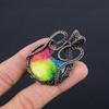 Rainbow Solar Quartz 999 Copper Wire Wrapped Pendant, Handmade Gemstone Pendant Jewelry, Gifts For Wife Brand New Pendant