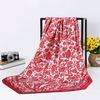 Women Neck Scarf Vintage Ethnic Style Contrast Color Square Shape Breathable Head Protection Soft Fabric Silky Women Head Wrap Female Headwear