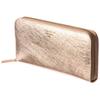 [VOICE] Align Graffiti Italian Cowhide Leather Women's Vertical Card Slot Round Zipper Long Wallet Gift Boxed Gold