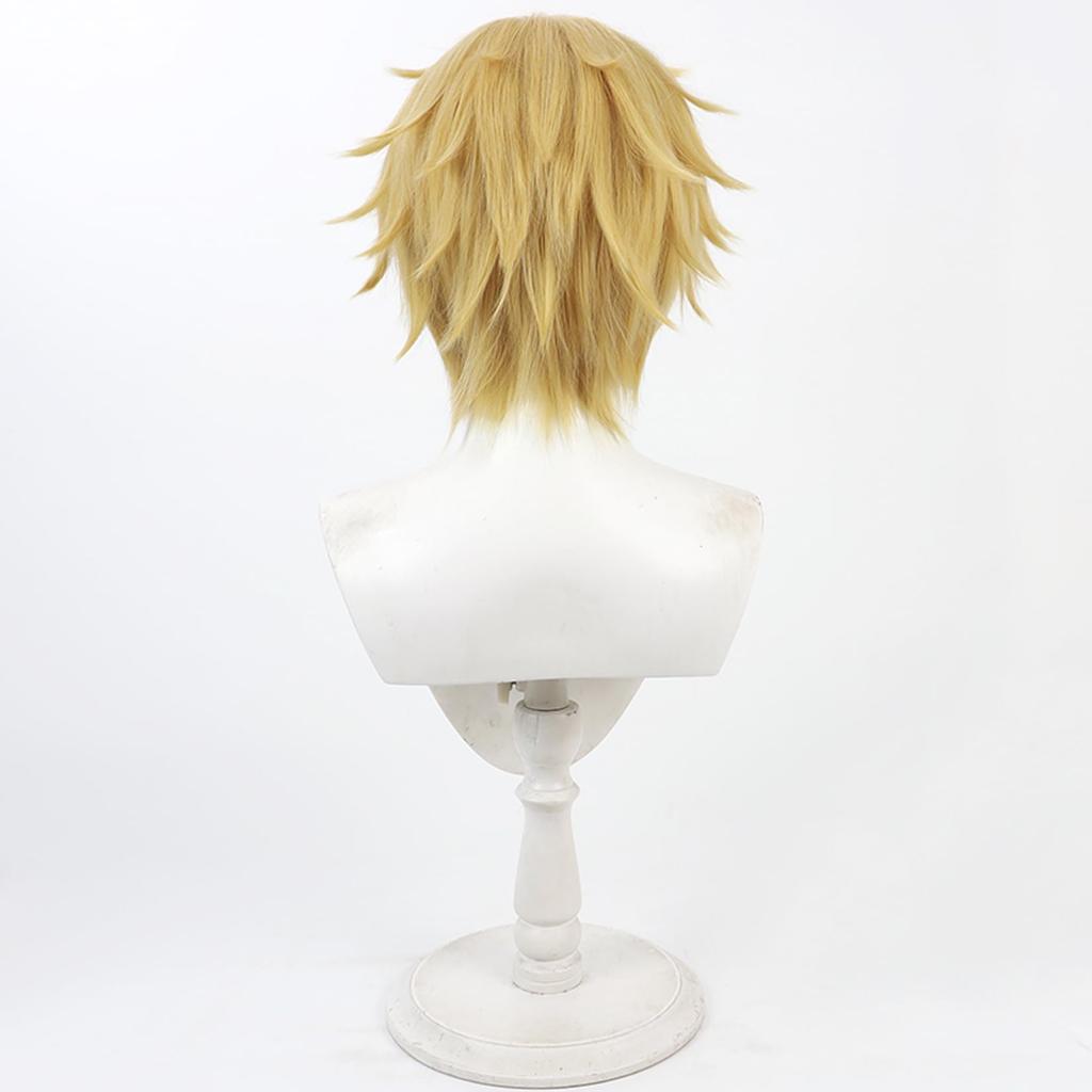 LAOBAO Ex Albio Cosplay Heroic Blonde Short Costume Disguise Wig for and Events Wig, Hair, Accessory, Heat-Resistant, Parties, Costumes, Festivals,