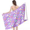 1pc Easter Bunny & Egg Print Bath Towel - Soft Microfiber Quick-Dry Highly Absorbent Beige-Friendly & Bathing, Cute Rabbit Egg