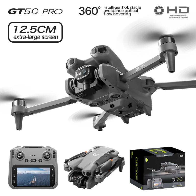 New Model GT50 PRO Drone Professional 8K HD Camera 5G Brushless Motor Aerial Photography Optical Flow with Screen RC Quadcopter