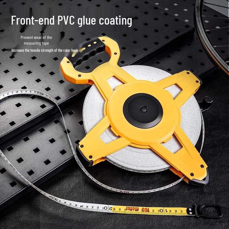 Deli 100m Fiberglass Frame Tape Measure