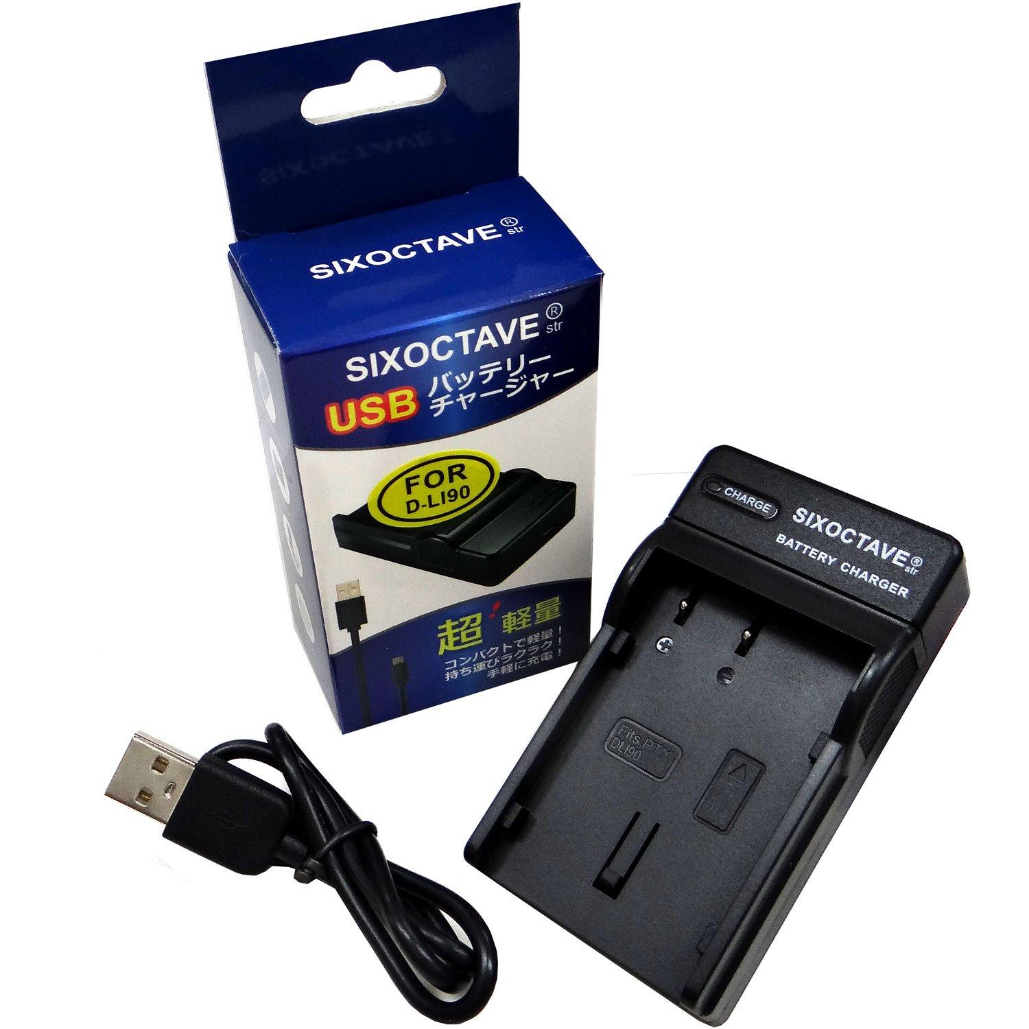 

USB Compatible Charger for Pentax D-LI90, D-LI90P, K-BC90PJ, D-BC90P, K-7, K-5, 645D, K-01, K-5 II/K-5 IIs, K-3, K-3 II, etc.
