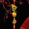 2026 Year Of The Horse Wall Hanging Car Ornament Chinese  Year Red Gold Pineapple Pendant Lucky Decoration Housewarming Gifts