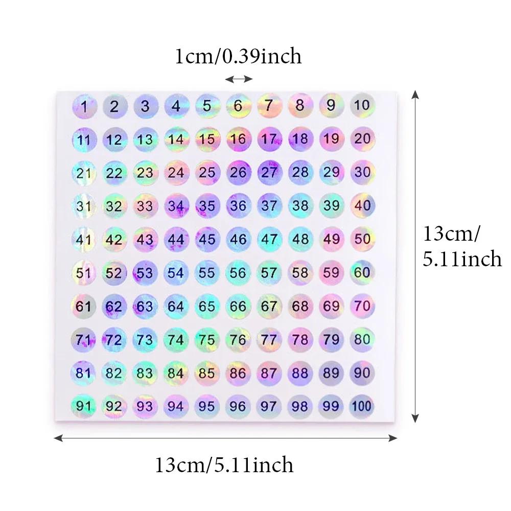 5 ks nálepka s číslem štítek lak na nehty barva gel lak lepidlo láhev rtěnky tipy na nehty zobrazení značky číslování nástroj na manikúru
