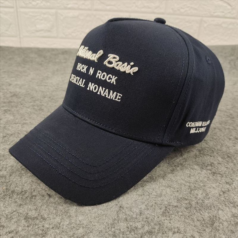 Letter embroidered baseball cap casual fashion spring and summer cap showing the face small high top five-piece couple's hats
