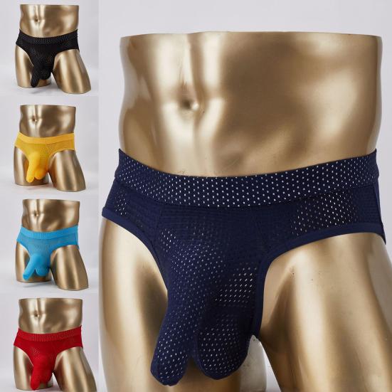 Panty Protruding Pouch Lightweight Nylon Men Sexy Trunk Underwear for Honeymoon