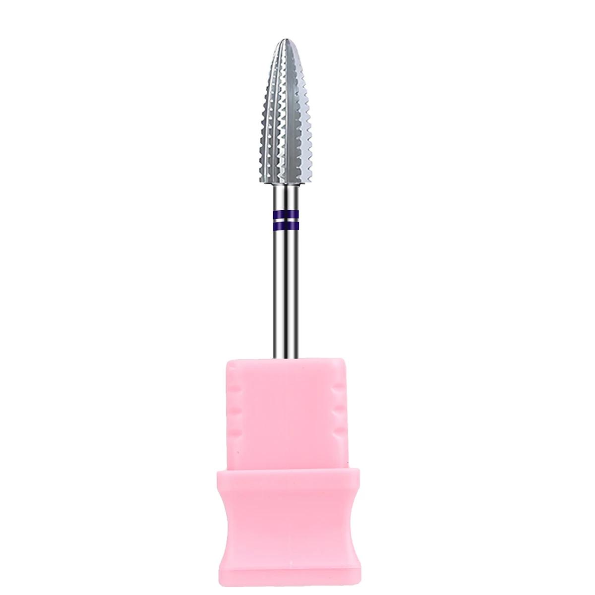 1 или 2 шт. Вольфрамовые фрезы для ногтей Вращающиеся электрические фрезы для маникюрной машинки Быстрое удаление