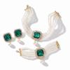 3Pcs/set Elegant Bracelets Necklaces Earrings Set Imitation Pearl Rhinestone Jewelry Set  Banquet