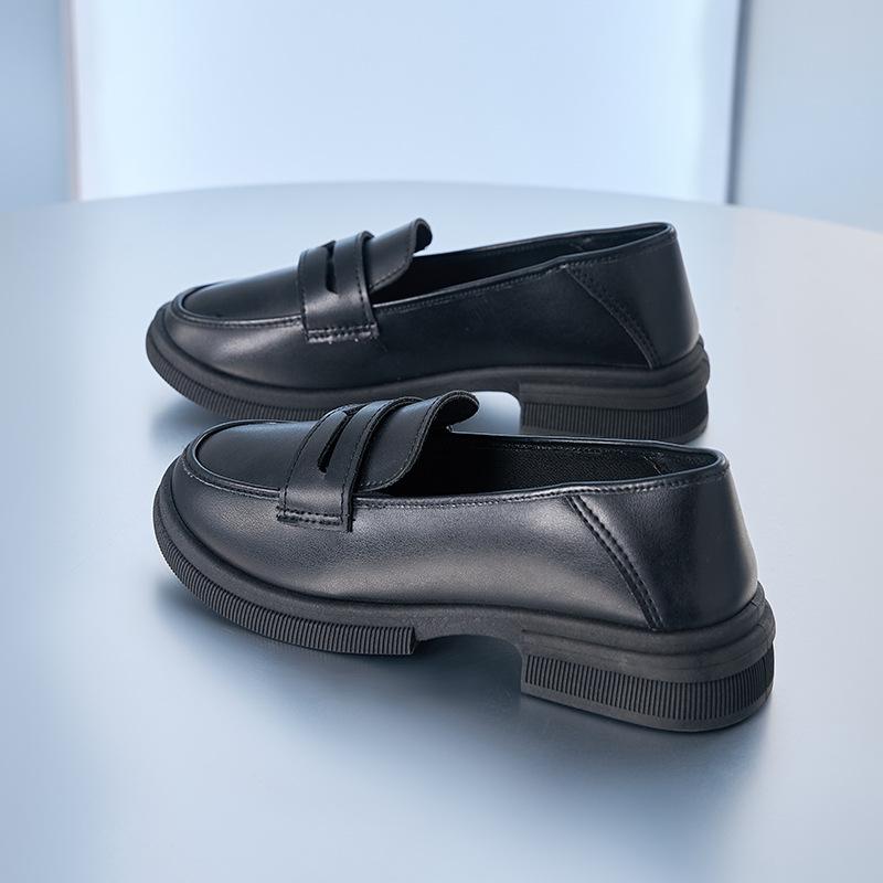 Women's Autumn Single Shoes 2024 Versatile Retro British Style Small Leather Shoes New Soft Leather Loafers Low Heels Women's Shoes