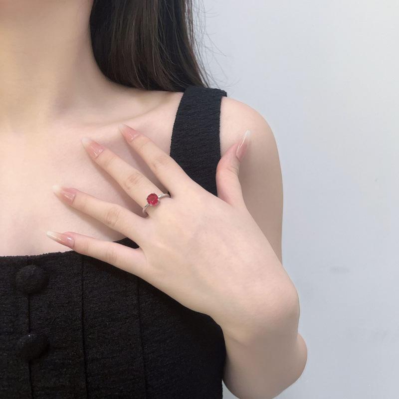 

Кольцо Детское Кольцо с Четырьмя Крапанами Кольцо с Имитацией Рубина No. 10