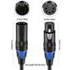 5Pin XLR Splitter Cable With Male And Female Connectors For Professional Music And Lighting Setup Micrphone Cable