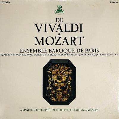 LP deska ENSEMBLE BAROQUE DE PARIS - Od Vivaldiho po Mozarta OP7087REPROMO Erato Japan Obi Klasická Použitá