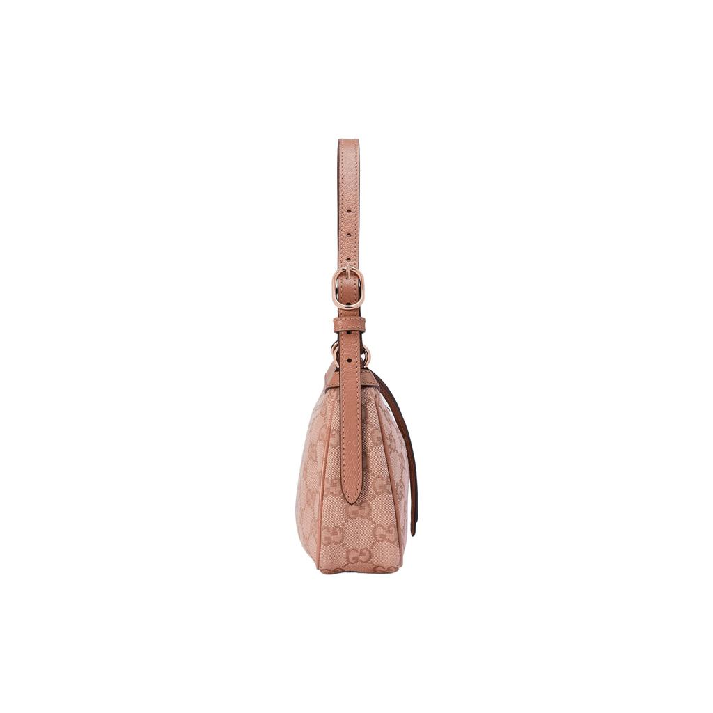 Gucci Ophidia Klassische Monogramm-Canvas- und Leder-Umhängetasche Klein Damen Taschen Rosa 735145-FACC5-5748