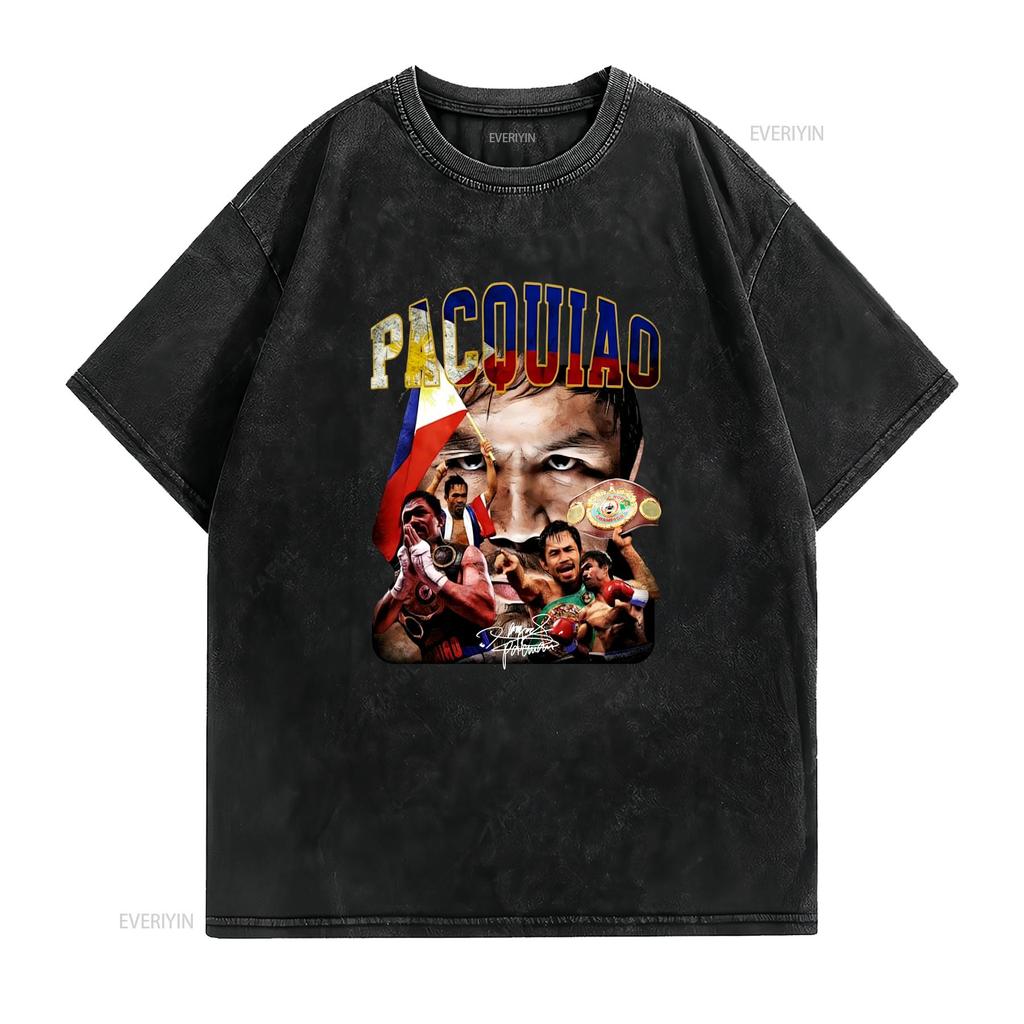 Unisex Manny Pacquiao T-Shirt 15D73 für Freund Alle Größen S 4XL Vintage Gewaschen Grafik Atmungsaktiv Freizeit Leicht Vielseitig