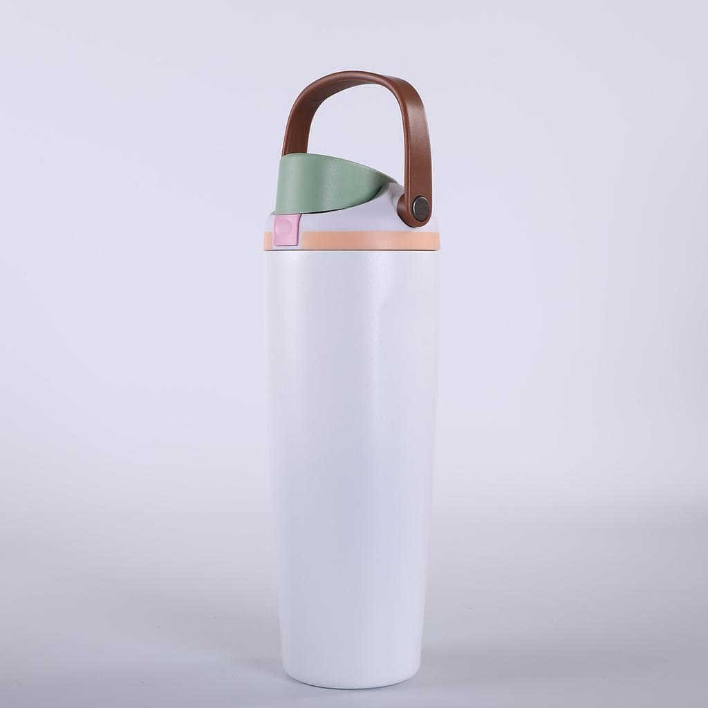 Portable car cup 304 stainless steel insulated cup outdoor cold preservation sports water bottle for cold and heat preservation