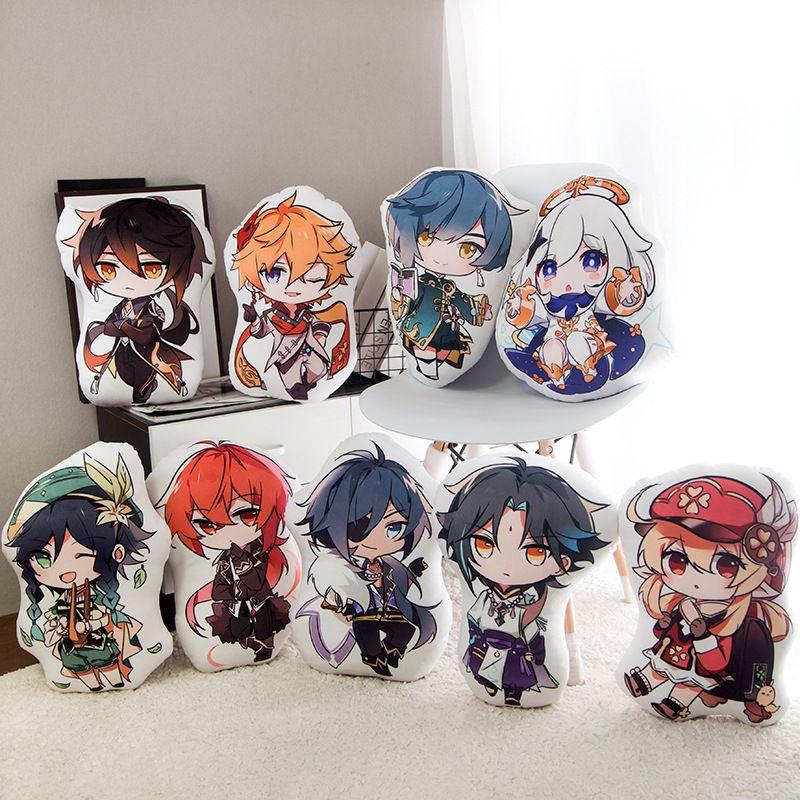 Genshin Impact 45cm Plush Doll Cushion Featuring Cozy Characters For Home Decor