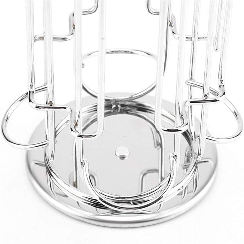 1–2 Kaffeekapsel-Organizer, geeignet für Küche, Büro, Kaffeebar, Halter für 18 Kapselpads, 360 ° drehbar