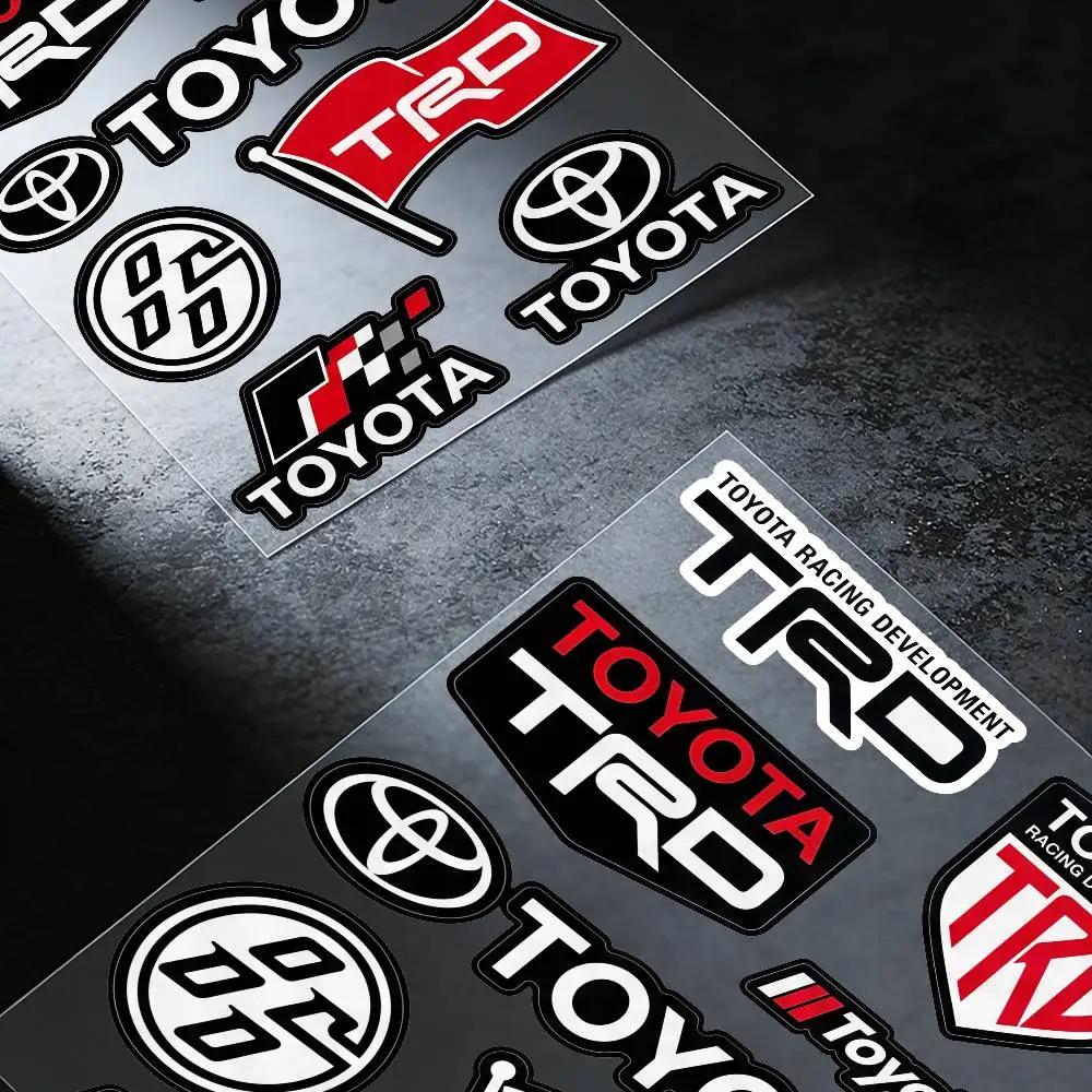 FOR TOYOTA TRO Universal Multi-Purpose Reflective Waterproof Stickers Scratch Conceal For Auto Bike Helmet Mug Fridge Decoration