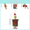 Adorable Cartoon Christmas Green Car Ornament Festive Holiday Decor For Home Use