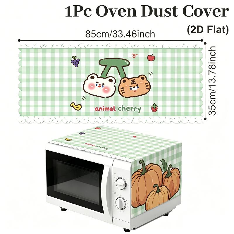 Funda Protectora para Horno de Microondas Lavable a Prueba de Aceite Impermeable Protector de Máquina Tela de Poliéster Funda para Polvo de Horno