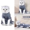 Stretchy Cats Recovery Suit Post Spay Surgical 4 Leg Clothing Comfortable Polyester Fabric Prevent Pet Wound Licking