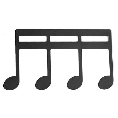 Kovová spona na noty Přenosná spona na držení stránek knihy pro klavír kytaru stojan na noty černá