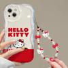 Hello Kitty Chain Case For Iphone 17 Pro Max 17 Air 16 15 14 13 12 11 Pro Max 16e 16 Plus 12 13 Mini Phone Casing  Soft Cute INS